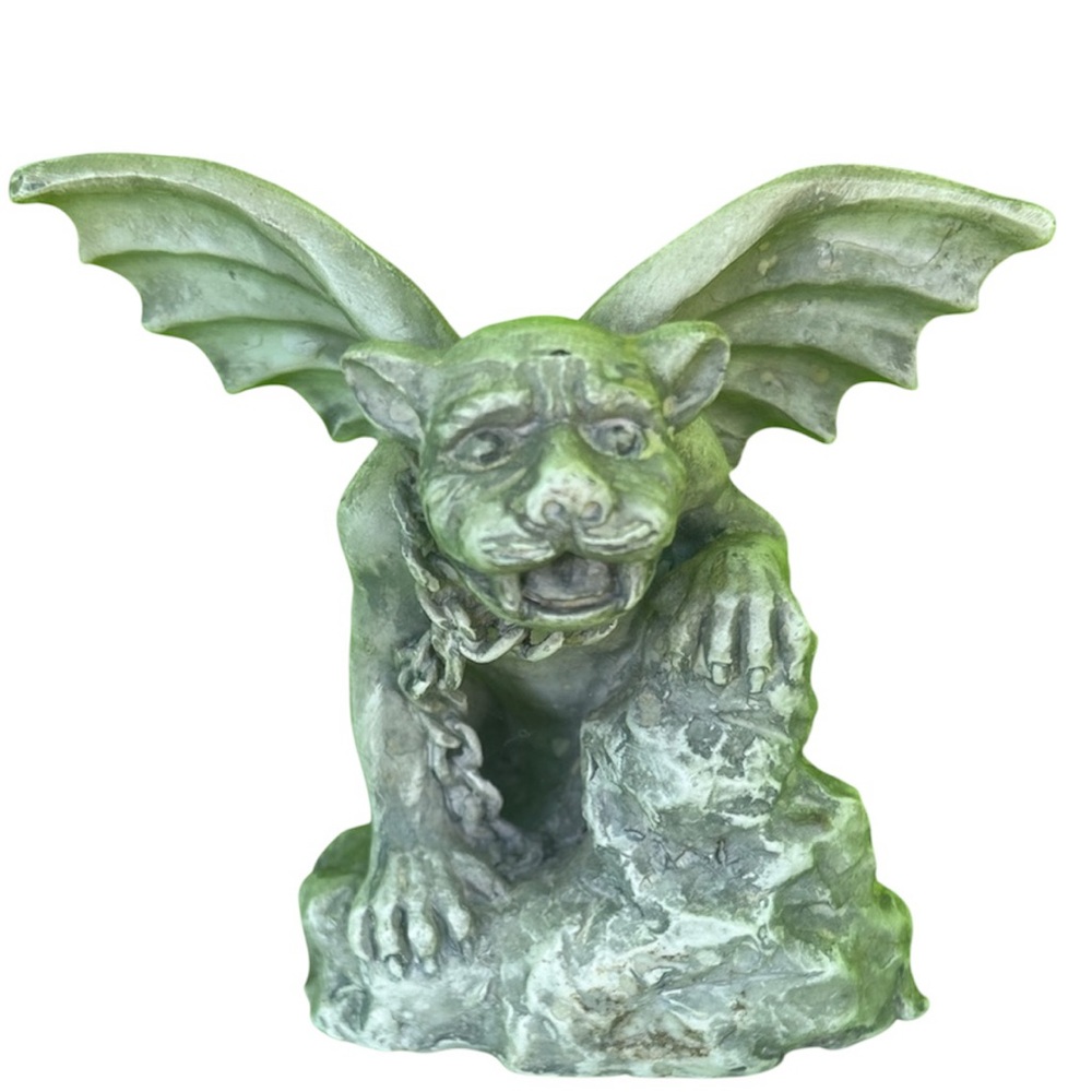 Winged Gargoyle Statue - Gray